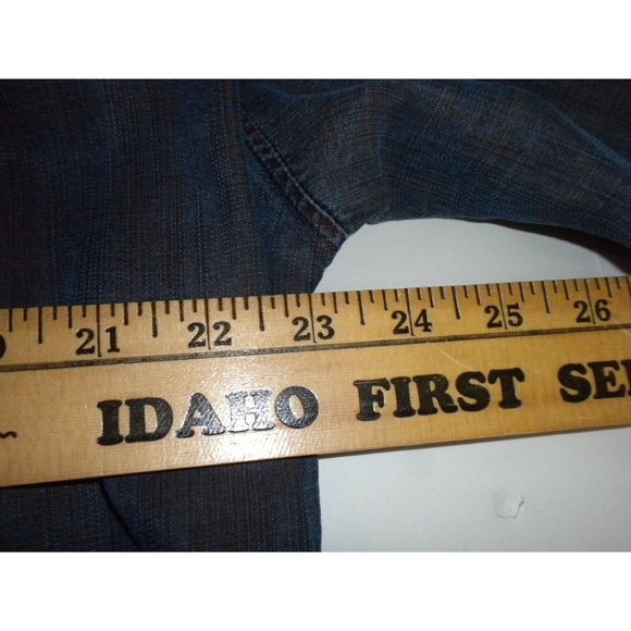 Haupt Germany Shirt Mens XL Blue Tinted Denim Chambray Button Down Long Sleeve - Picture 10 of 14